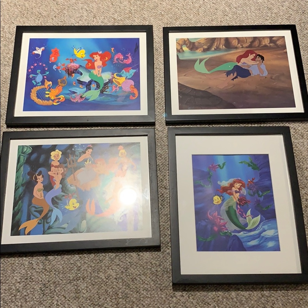 Set of Disney Little Mermaid Prints